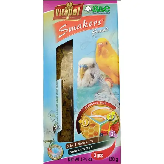 A&E Cage Company Smakers Parakeet Variety Treat Sticks Photo 1