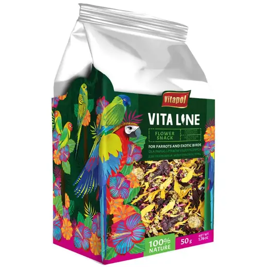 AE Cage Company Vita Line Flower Snack for Parrots and Exotic Birds Photo 1