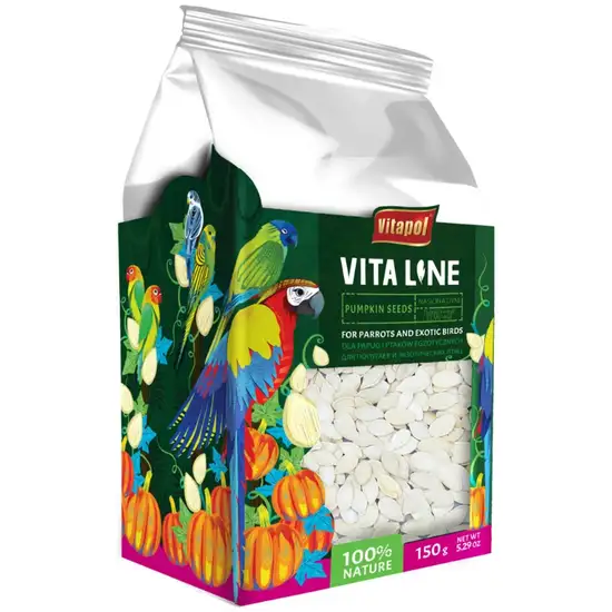 AE Cage Company Vita Line Pumpkin Seeds for Parrots and Exotic Birds Photo 1