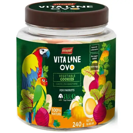 AE Cage Company Vita Line Vegtable Cookies for Parrots Photo 1