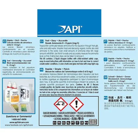 API Ammonia Test Kit Fresh & Salt Water Photo 2