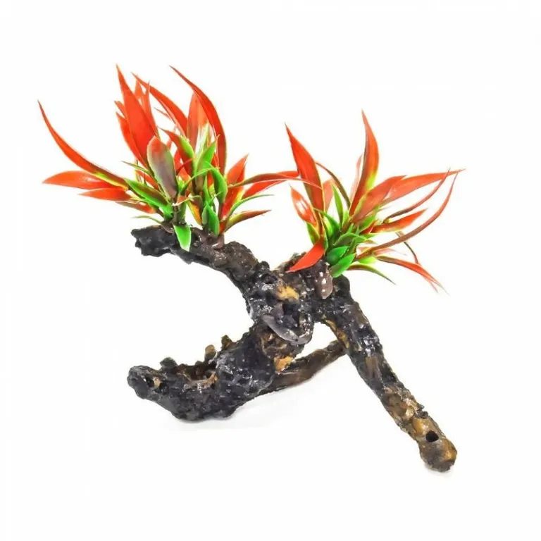 Aquatop Driftwood Aquarium Plant - Firey Red Photo 2