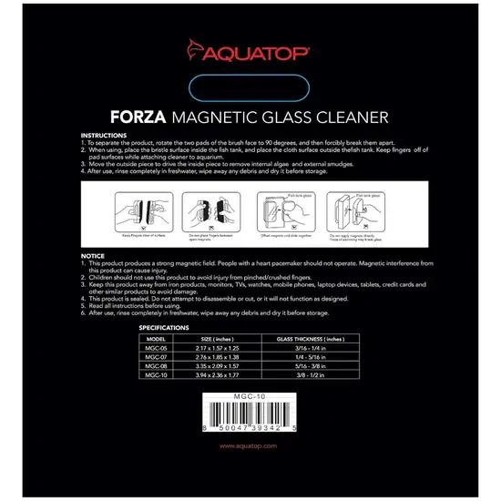 Aquatop Forza Floating Magnetic Glass Cleaner Photo 2