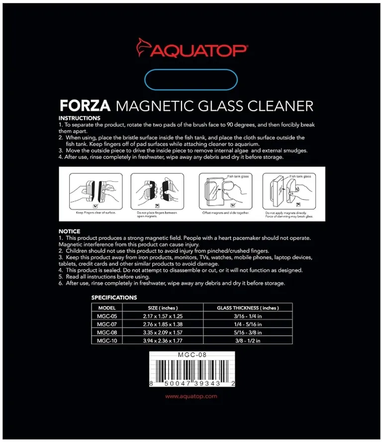 Aquatop Forza Floating Magnetic Glass Cleaner Photo 2