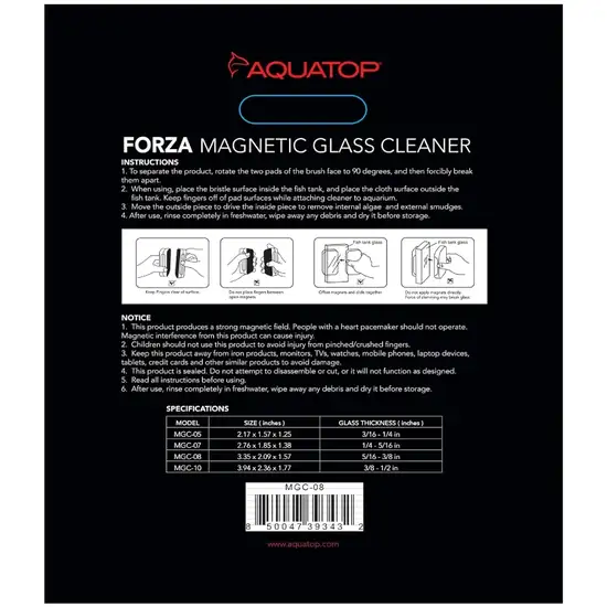 Aquatop Forza Floating Magnetic Glass Cleaner Photo 2