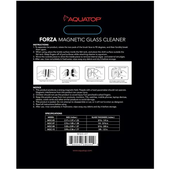 Aquatop Forza Floating Magnetic Glass Cleaner Photo 2