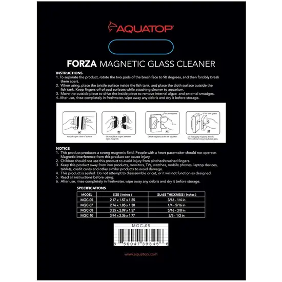 Aquatop Forza Floating Magnetic Glass Cleaner Photo 2