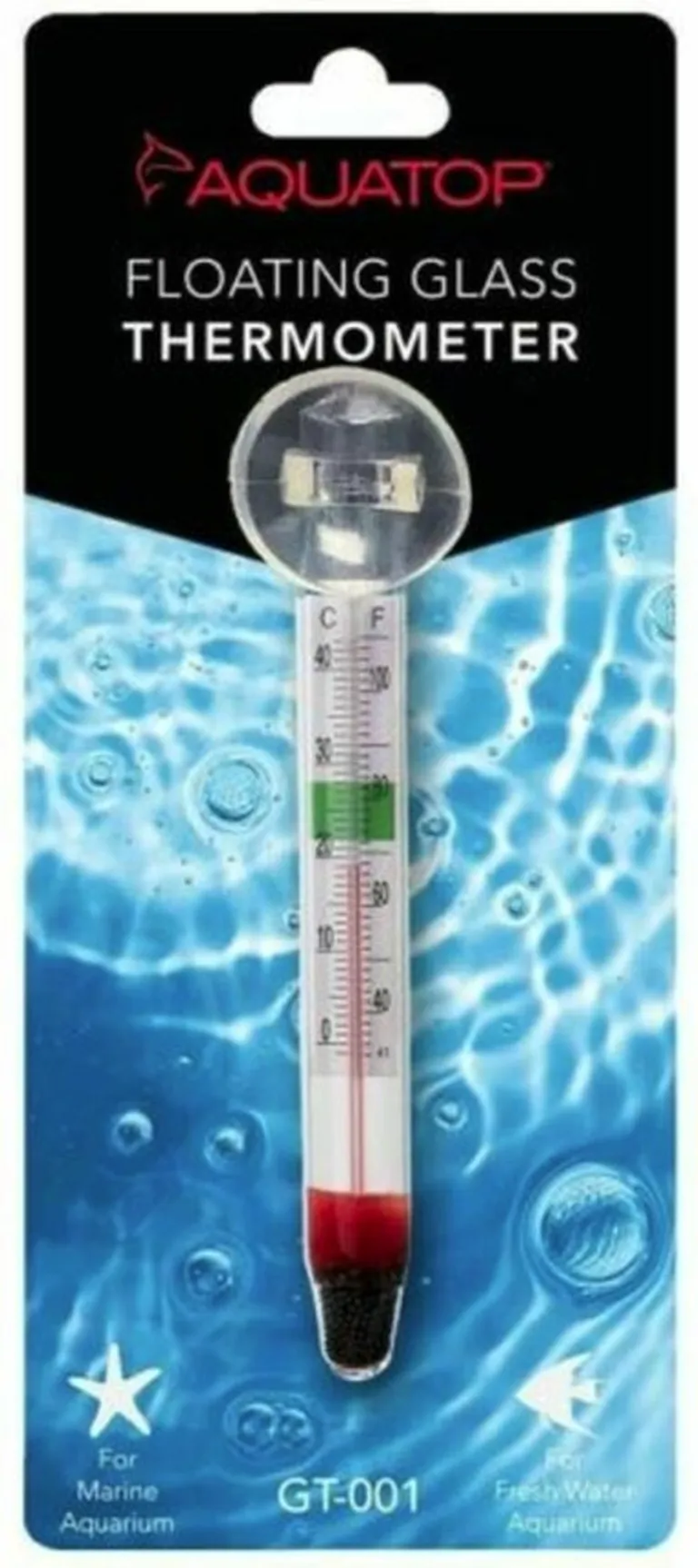 Aquatop Glass Aquarium Thermometer with Suction Cup Photo 1