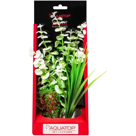 Aquatop Vibrant Wild Aquarium Plant White Photo 1