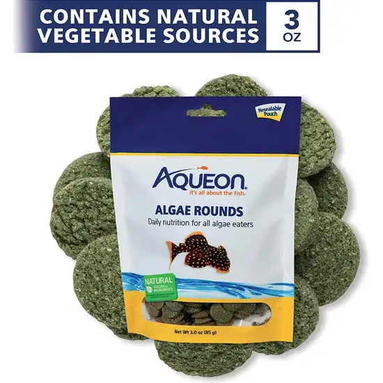 Aqueon Algae Rounds Fish Food Photo 2