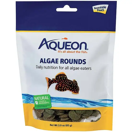 Aqueon Algae Rounds Fish Food Photo 1