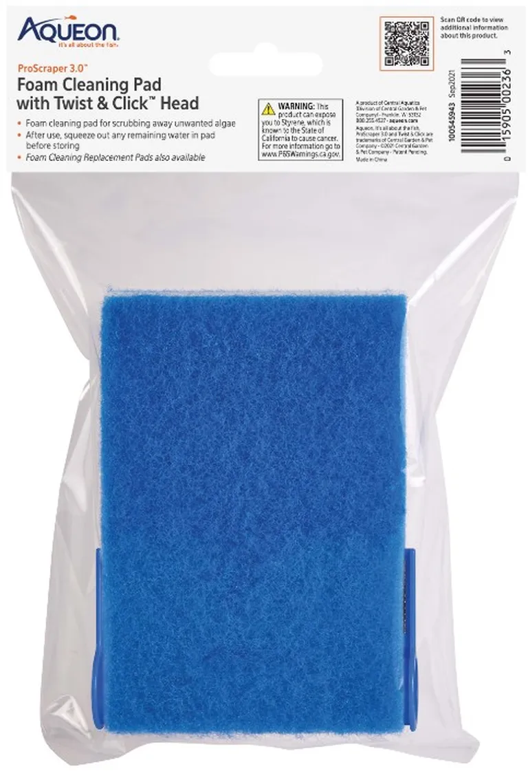 Aqueon ProScraper 3.0 Foam Cleaning Pad with Twist and Click Head Photo 3