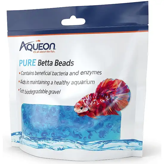 Aqueon Pure Betta Beads Blue Photo 1