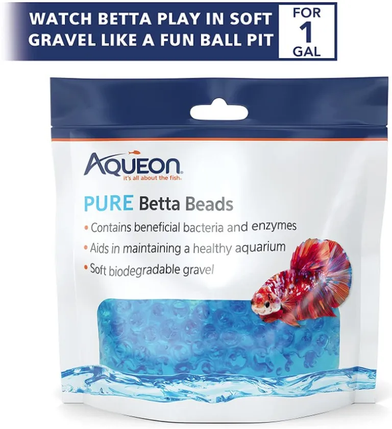 Aqueon Pure Betta Beads Blue Photo 3