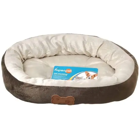 Aspen Pet Oval Nesting Pet Bed - Brown Photo 1