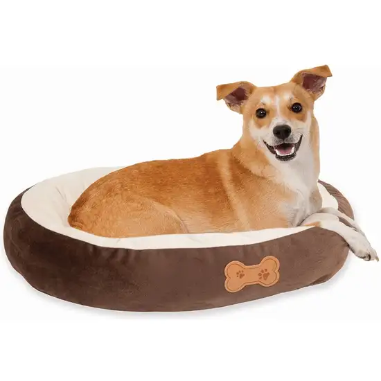 Aspen Pet Oval Nesting Pet Bed - Brown Photo 4