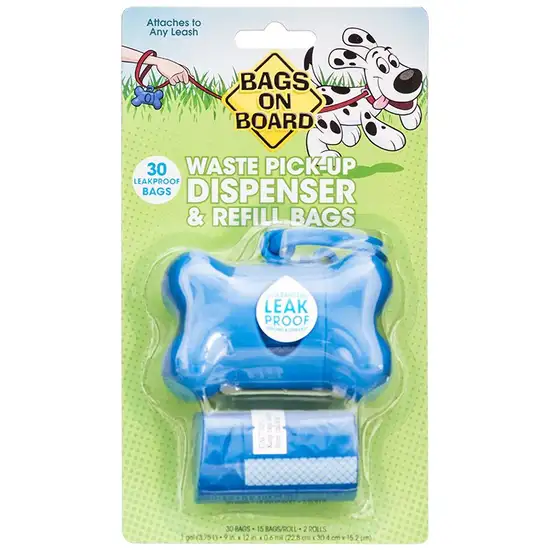 Bags on Board Bone Shaped Pick up Bag Dispenser - Blue Photo 1