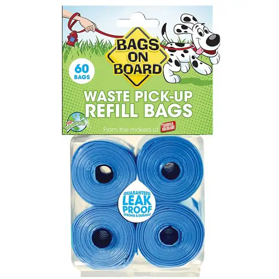 Bags on Board Waste Pick Up Refill Bags - Blue Photo 1