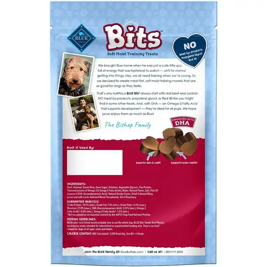 Blue Buffalo Blue Bits Soft-Moist Training Treats Tender Beef Recipe Photo 2