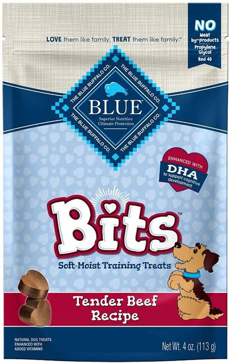 Blue Buffalo Blue Bits Soft-Moist Training Treats Tender Beef Recipe Photo 1