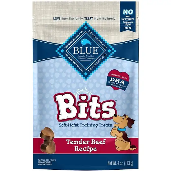 Blue Buffalo Blue Bits Soft-Moist Training Treats Tender Beef Recipe Photo 1