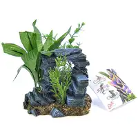 Photo of Blue Ribbon Rock Arch with Plants Ornament