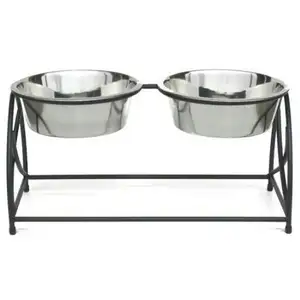 Photo of Butterfly Double Elevated Dog Feeder - Large