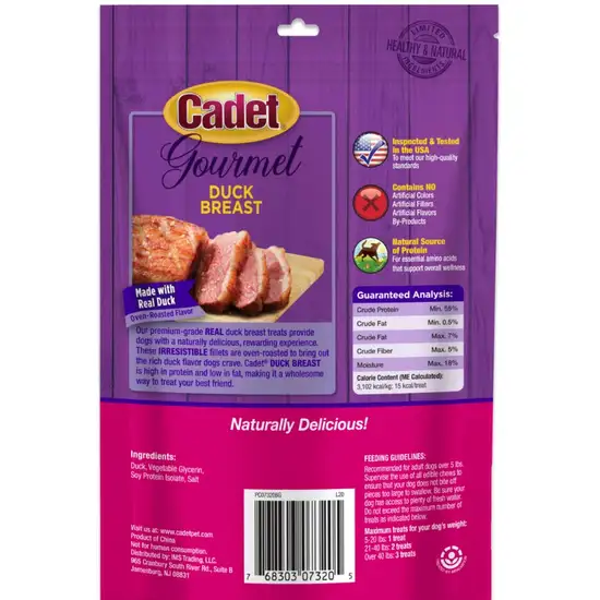 Cadet Gourmet Duck Breast Treats for Dogs Photo 2