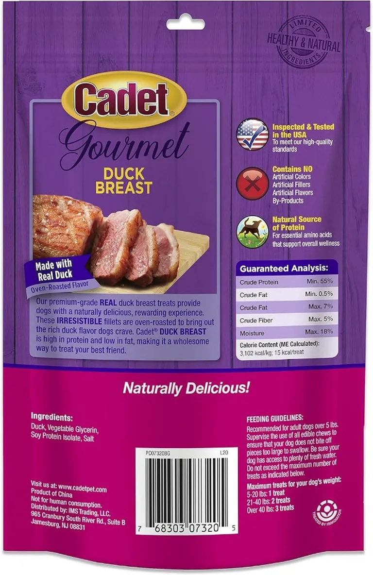 Cadet Gourmet Duck Breast Treats for Dogs Photo 2