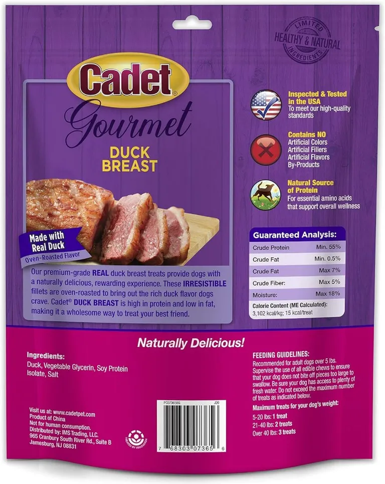 Cadet Gourmet Duck Breast Treats for Dogs Photo 2