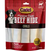 Photo of Cadet Premium Grade Beef Hide Chew Curls