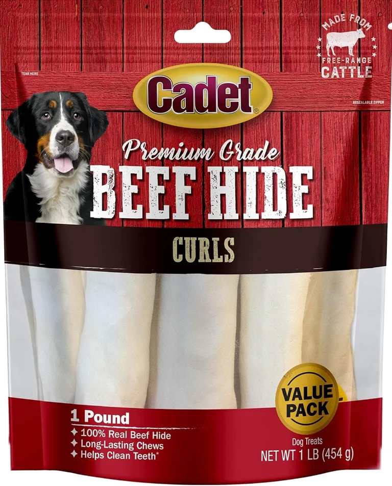 Cadet Premium Grade Beef Hide Chew Curls Photo 1