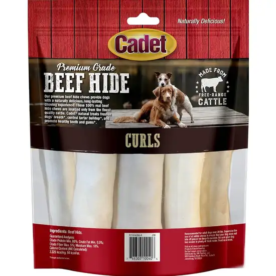 Cadet Premium Grade Beef Hide Chew Curls Photo 2