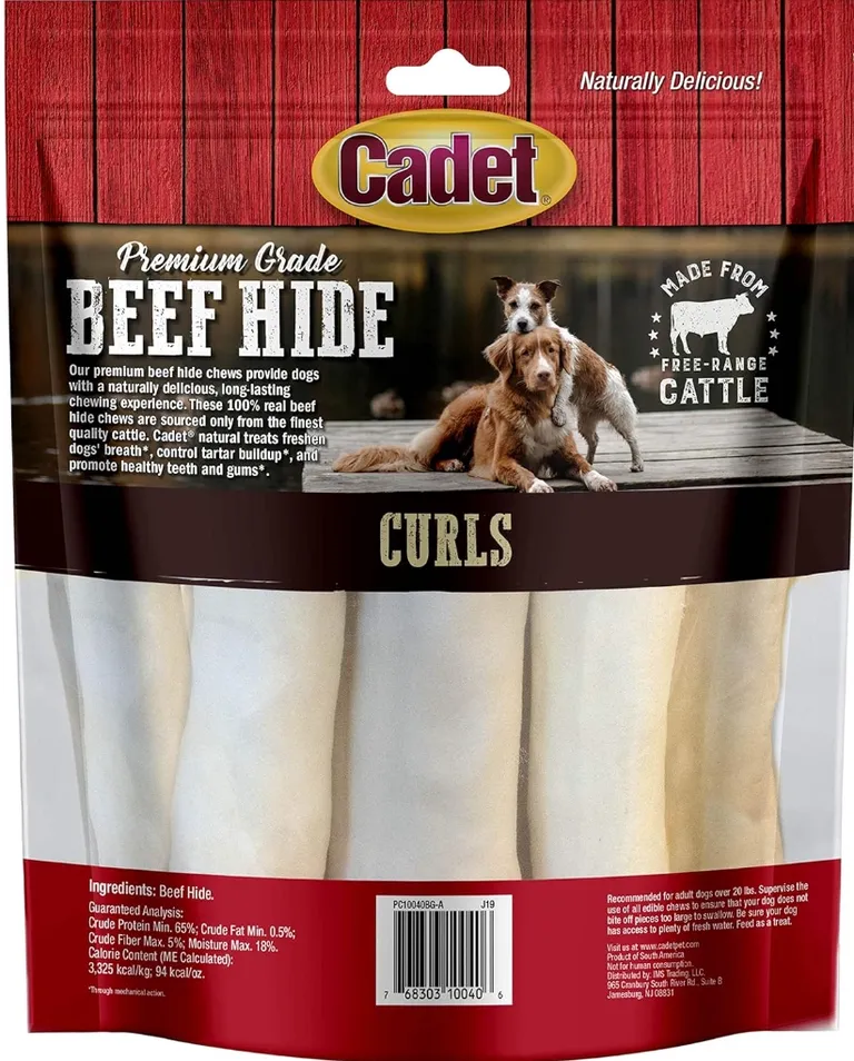 Cadet Premium Grade Beef Hide Chew Curls Photo 2