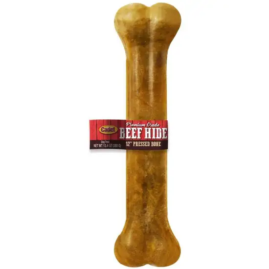 Cadet Premium Grade Pressed Beef Hide Bone 12 Inch Photo 1