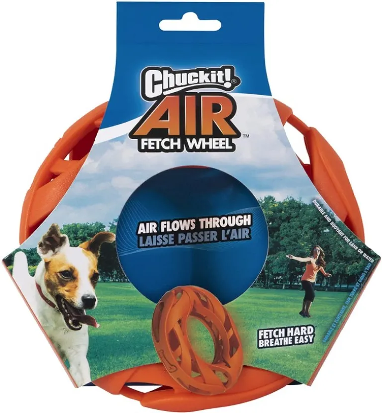 Chuckit Breathe Right Air Fetch Wheel Toy Photo 1