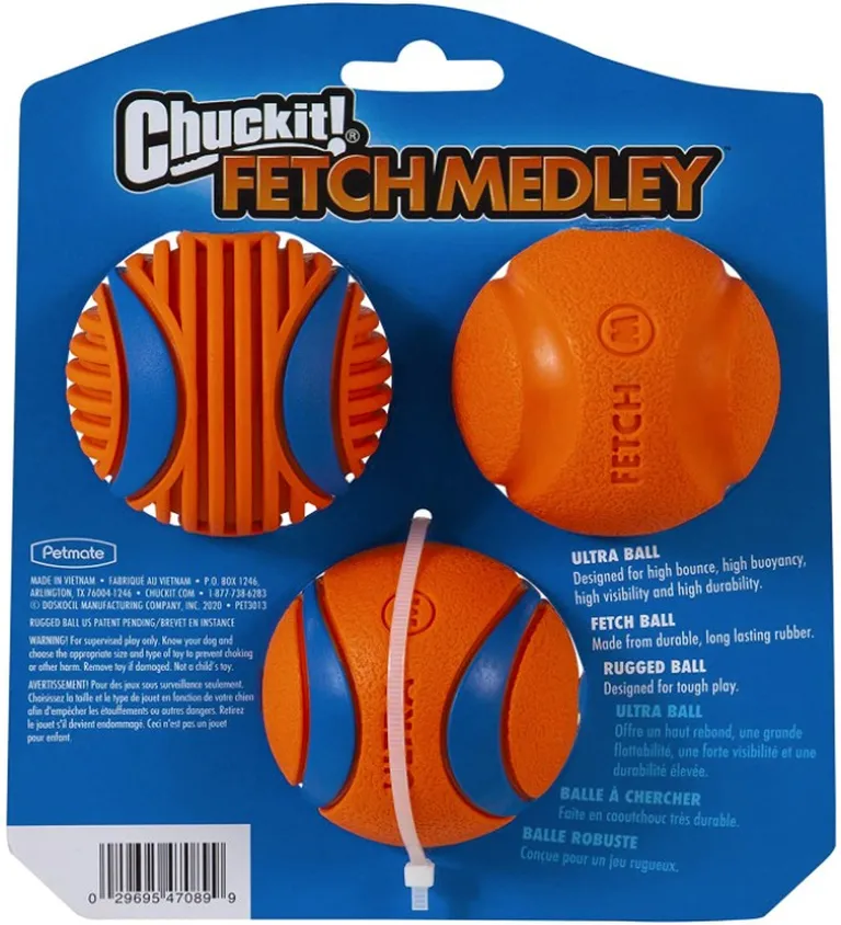 Chuckit Fetch Medley Balls Gen Three Dog Toy Photo 3