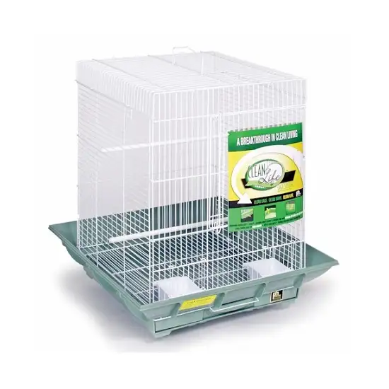 Clean Life Small Flight Cage - Green & White Photo 1