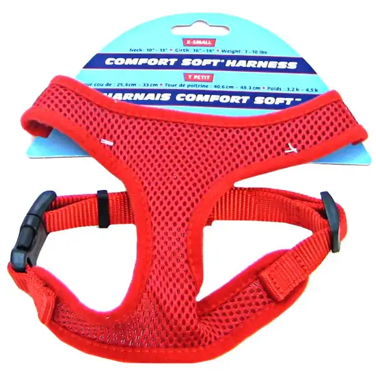 Coastal Pet Comfort Soft Adjustable Harness - Red Photo 1