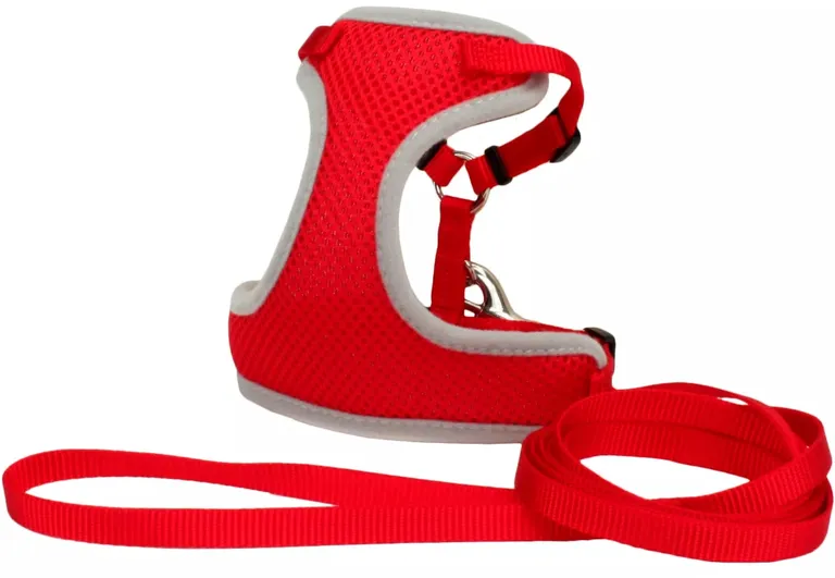 Coastal Pet Comfort Soft Cat Harness with Leash Red Photo 1