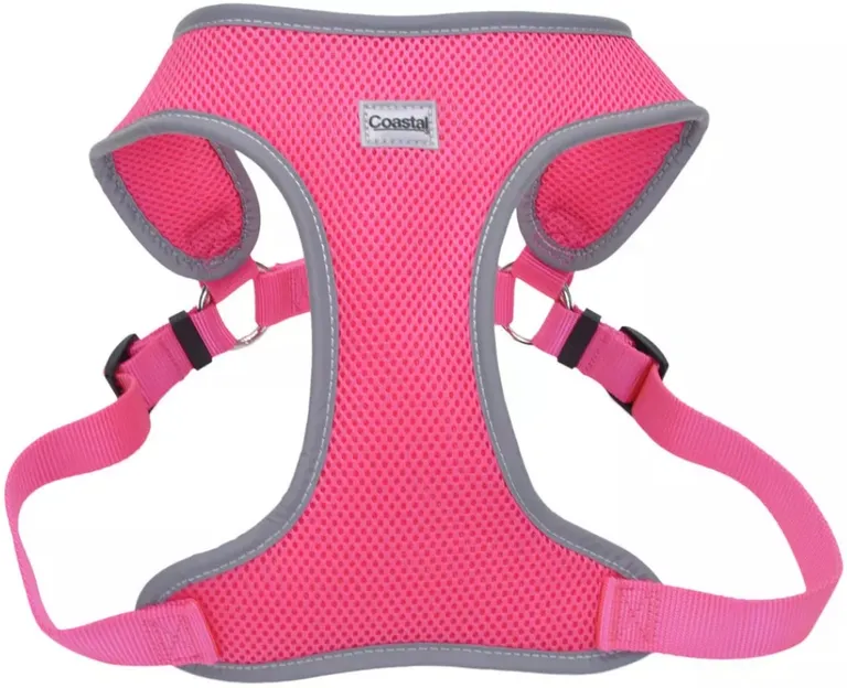 Coastal Pet Comfort Soft Reflective Wrap Adjustable Dog Harness Neon Pink Photo 1