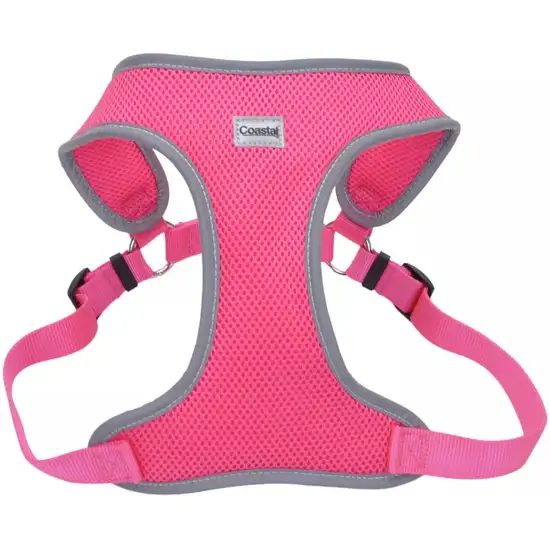 Coastal Pet Comfort Soft Reflective Wrap Adjustable Dog Harness Neon Pink Photo 1