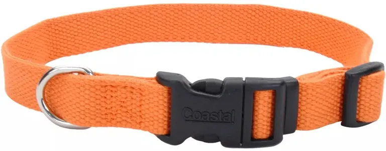 Coastal Pet New Earth Soy Adjustable Dog Collar Pumpkin Orange Photo 1