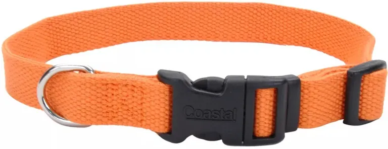 Coastal Pet New Earth Soy Adjustable Dog Collar Pumpkin Orange Photo 1