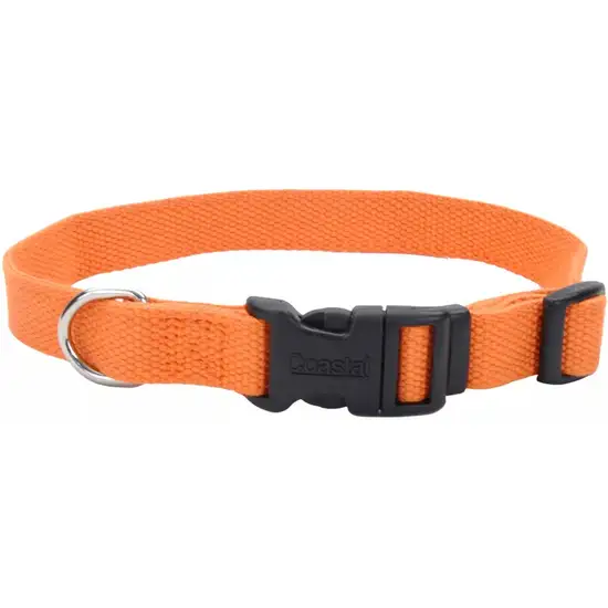 Coastal Pet New Earth Soy Adjustable Dog Collar Pumpkin Orange Photo 1