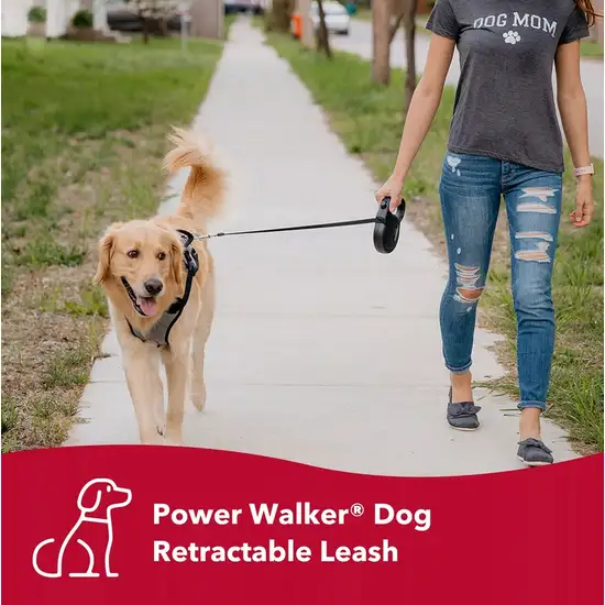 Coastal Pet Power Walker Retractable Dog Leash Black Photo 2