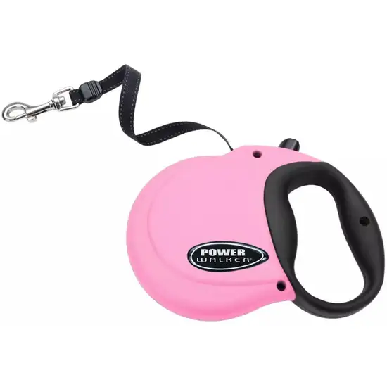 Coastal Pet Power Walker Retractable Dog Leash Pink Photo 1