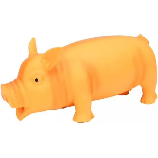 Coastal Pet Rascals Latex Grunting Pig Dog Toy Orange Photo 1