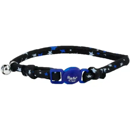 Coastal Pet Safe Cat Round Fashion Collar Black Stars Photo 1