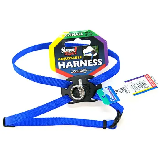 Coastal Pet Size Right Adjustable Nylon Harness - Blue Photo 1